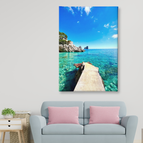 Stampe su Tela - Quadro Capri: Decora la Tua Casa con la Bellezza Mediterranea