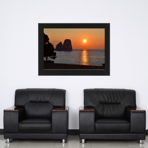 Poster con Cornice 30x20 Capri Faraglioni Incantati