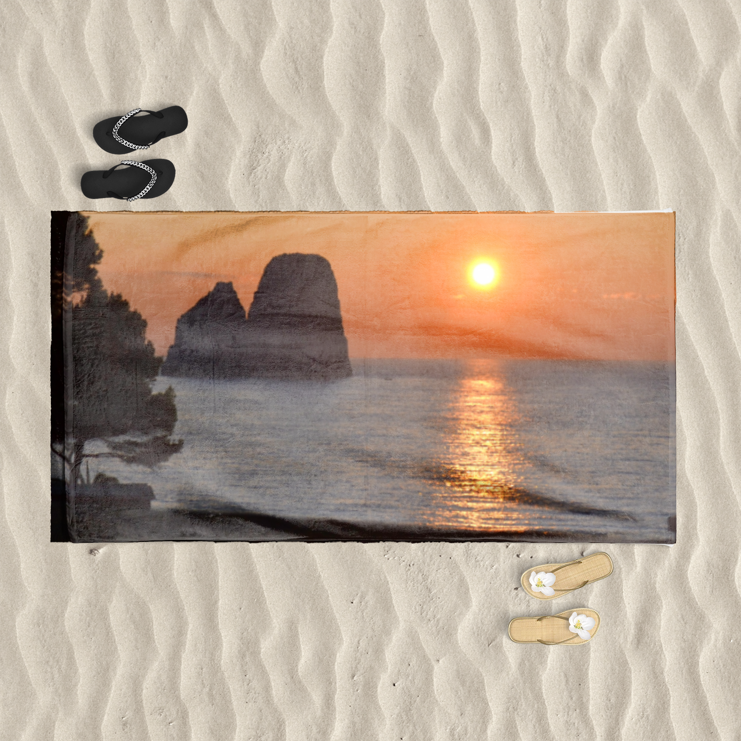 Telo Capri Faraglioni enchanted by the dawn Telo