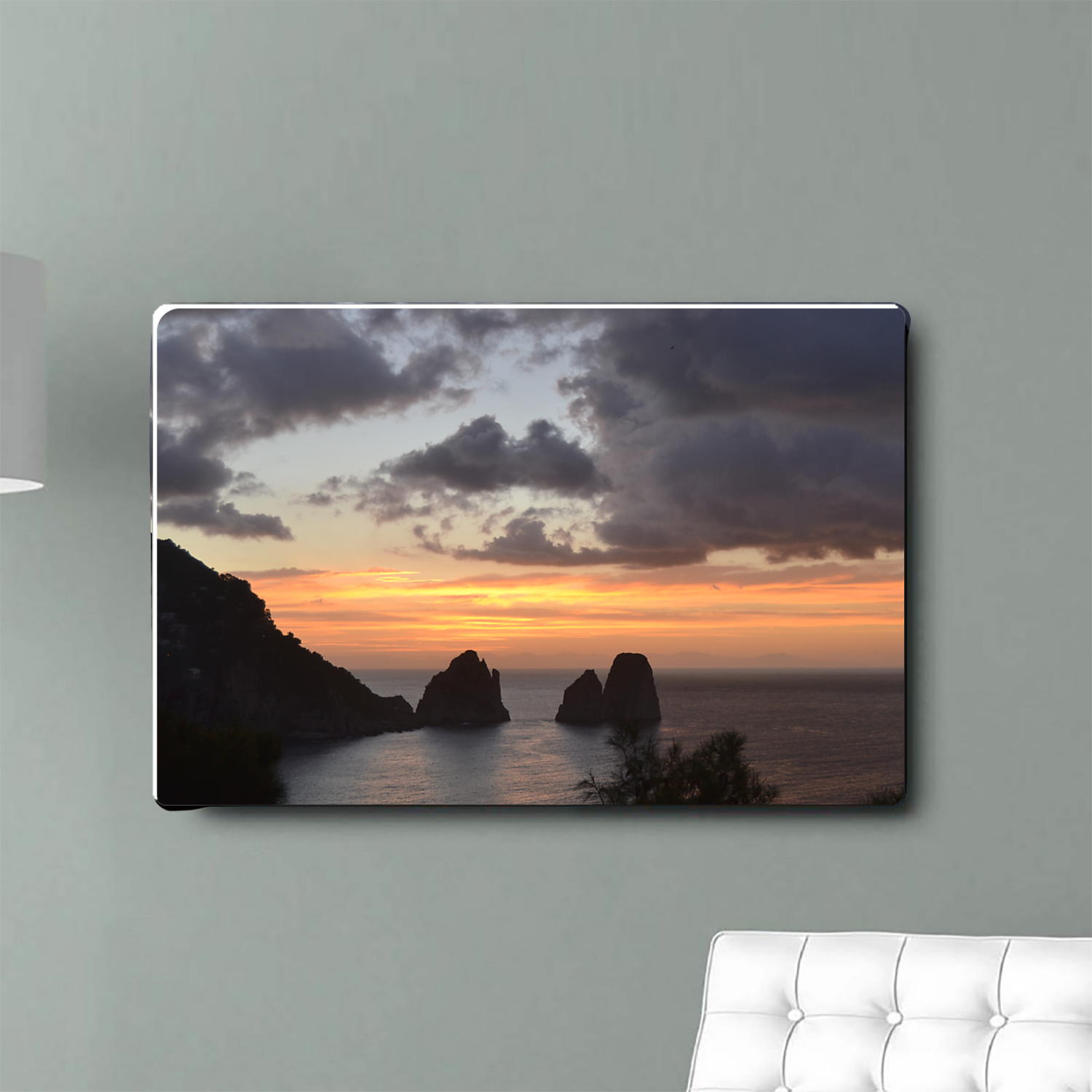 Poster Metal 40x30 Capri Morning Symphony Metallo