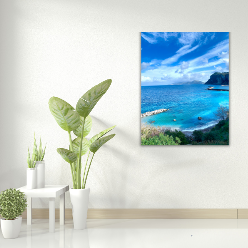 Symphony of Blue Capri Canvas