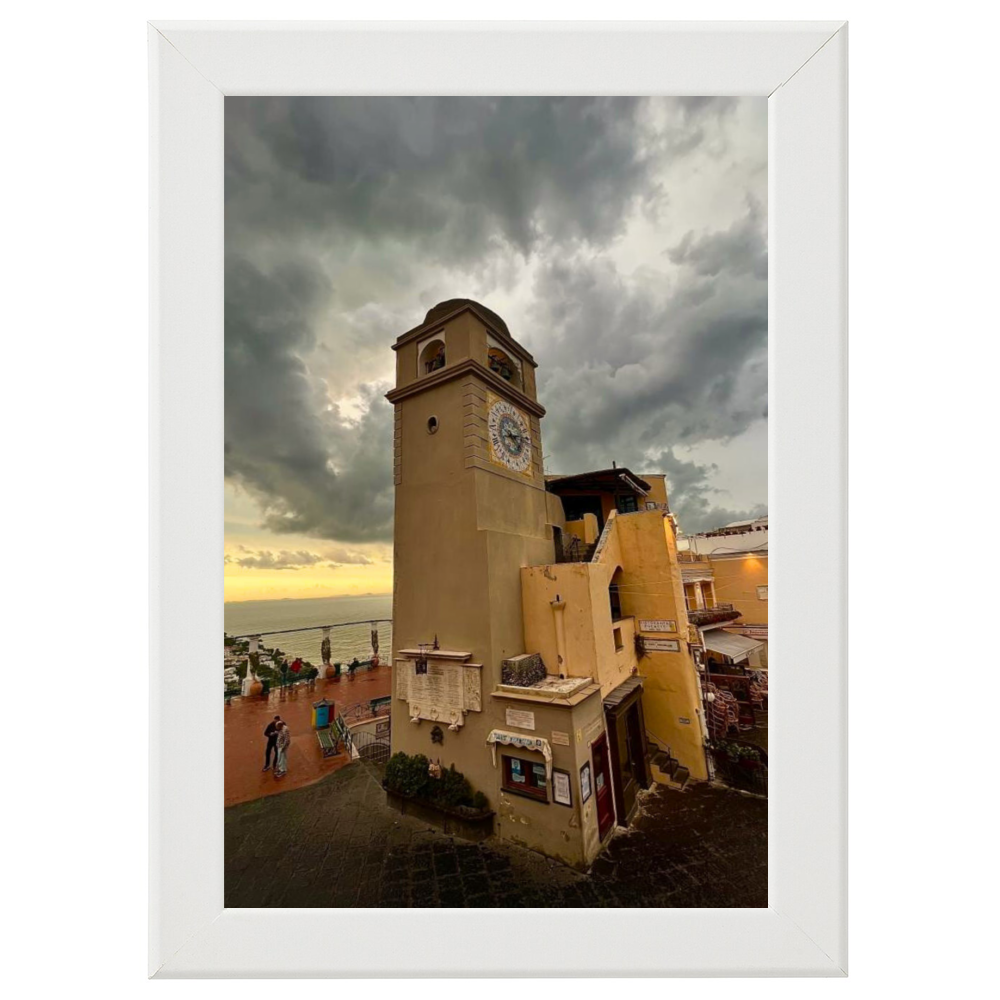 Poster con Cornice 40x60 Capri Piazzetta