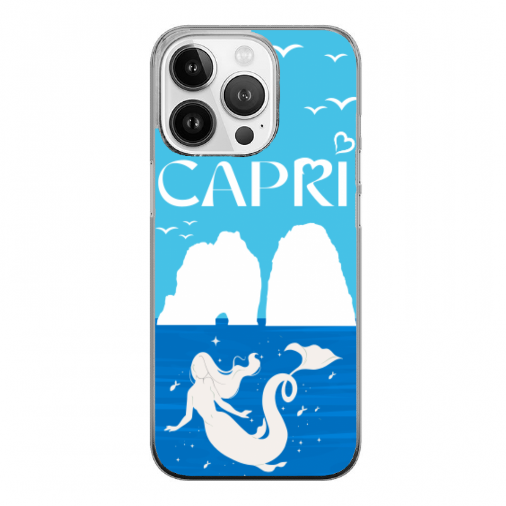Cover Gomma iPhone 14 Pro sirene capri
