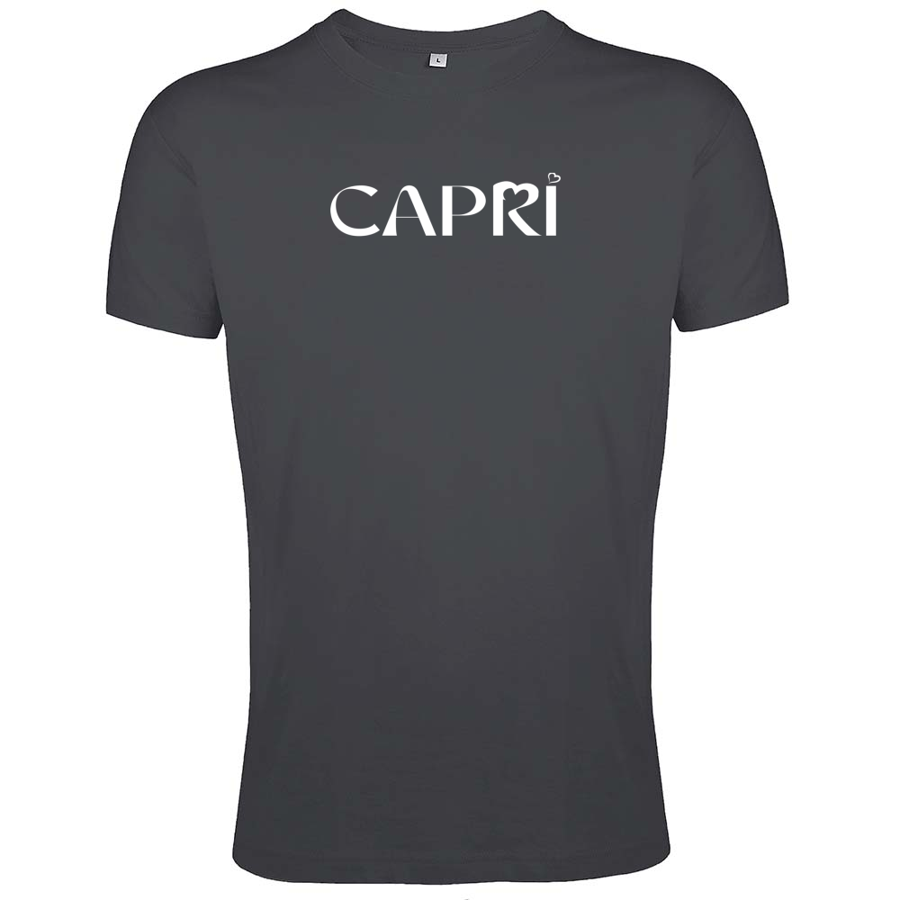 T-Shirt Men Fit CAPRI MINIMAL WHITE WRITING