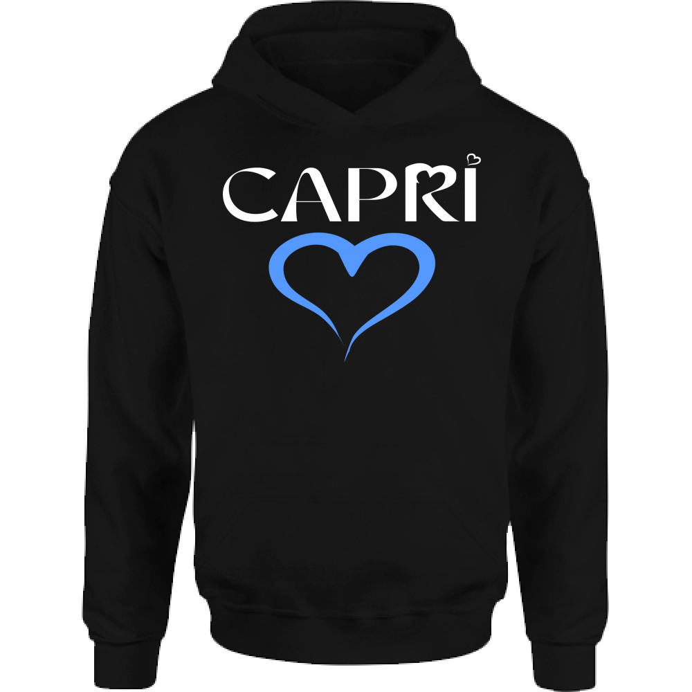 Felpa Bambino con Cappuccio CAPRI CUORE AZZURRO