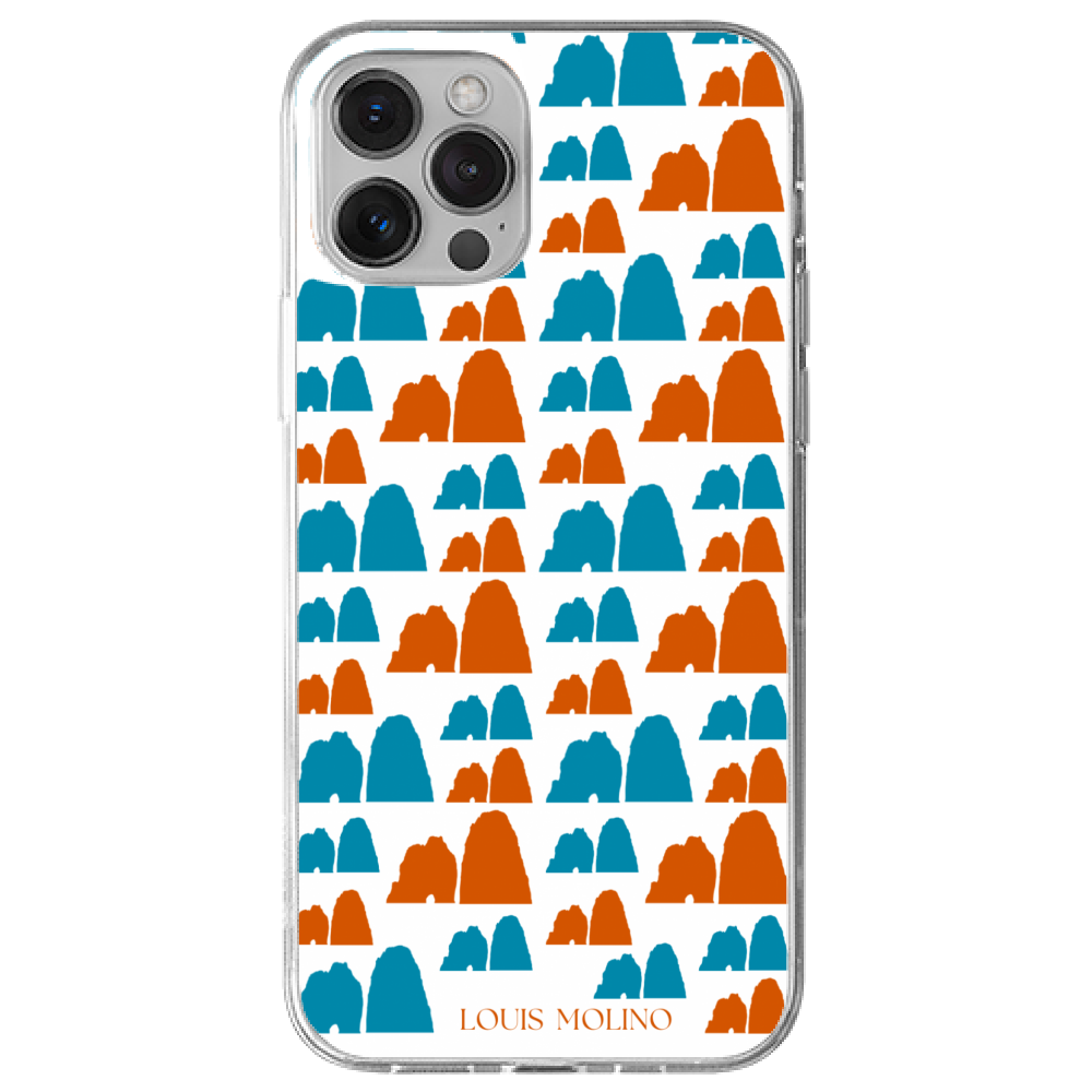 Rubber Cover iPhone 13 BLUE AND ORANGE FARAGLIONI CAPRI