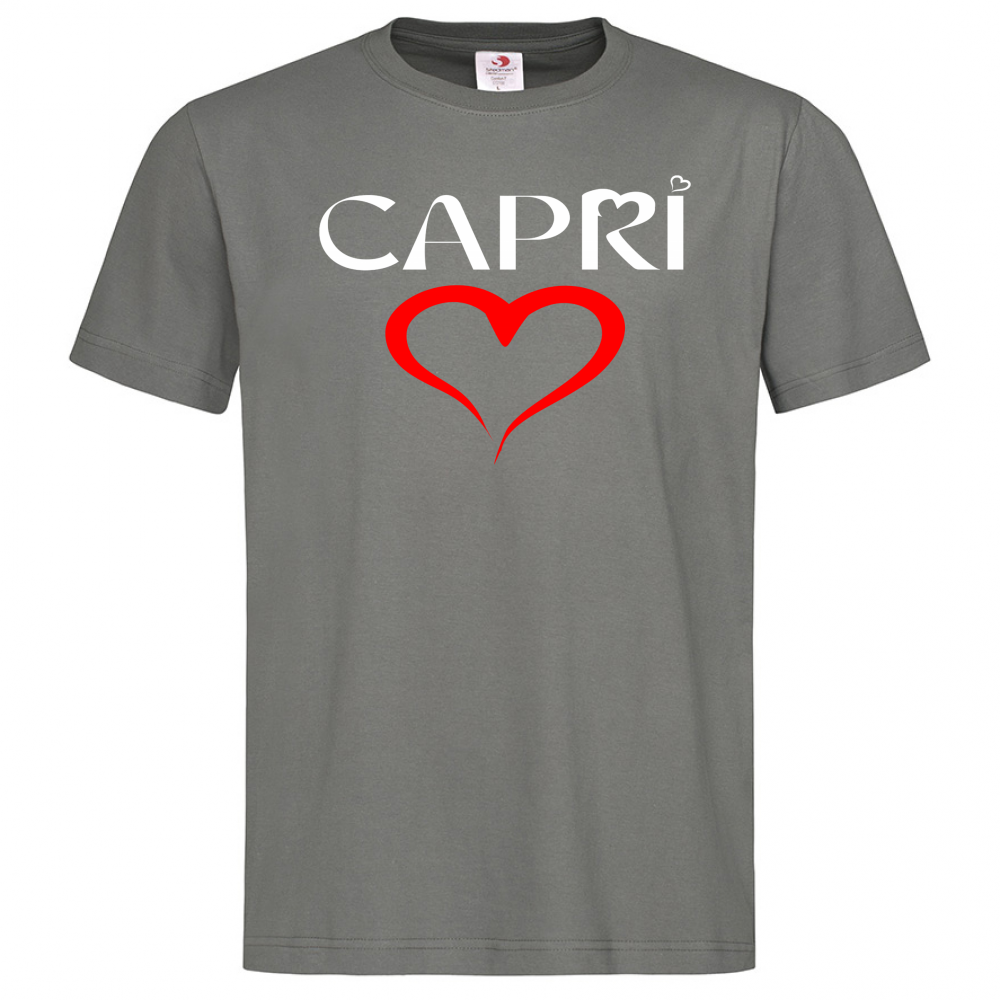T-Shirt Men Premium CUORE CAPRI ROSSO