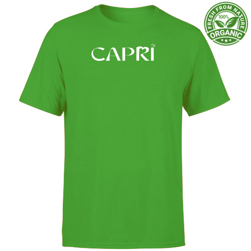 T-Shirt Unisex Organic CAPRI MINIMAL WHITE WRITING