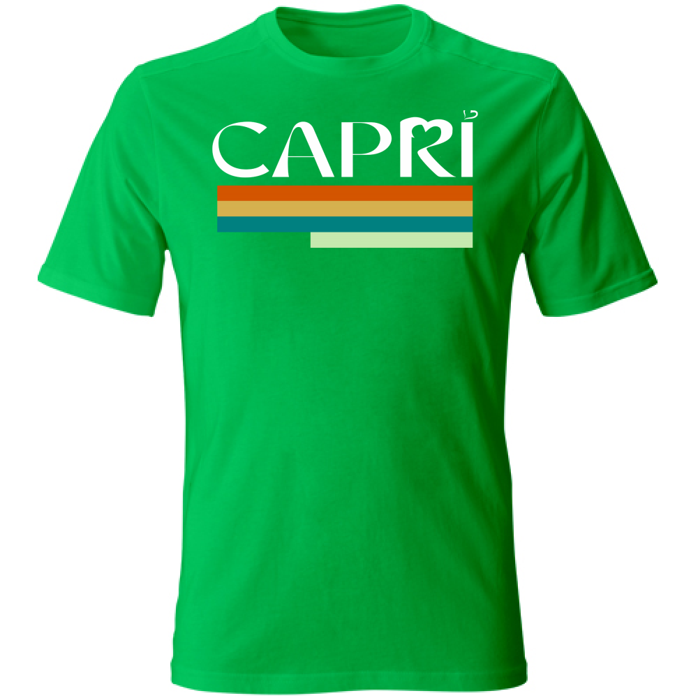 T-Shirt Unisex CAPRI TECNICOLOR SCRITTA BIANCA