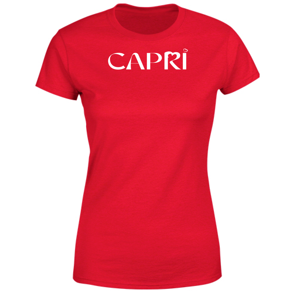 Women's T-Shirt CAPRI MINIMAL WHITE WRITING