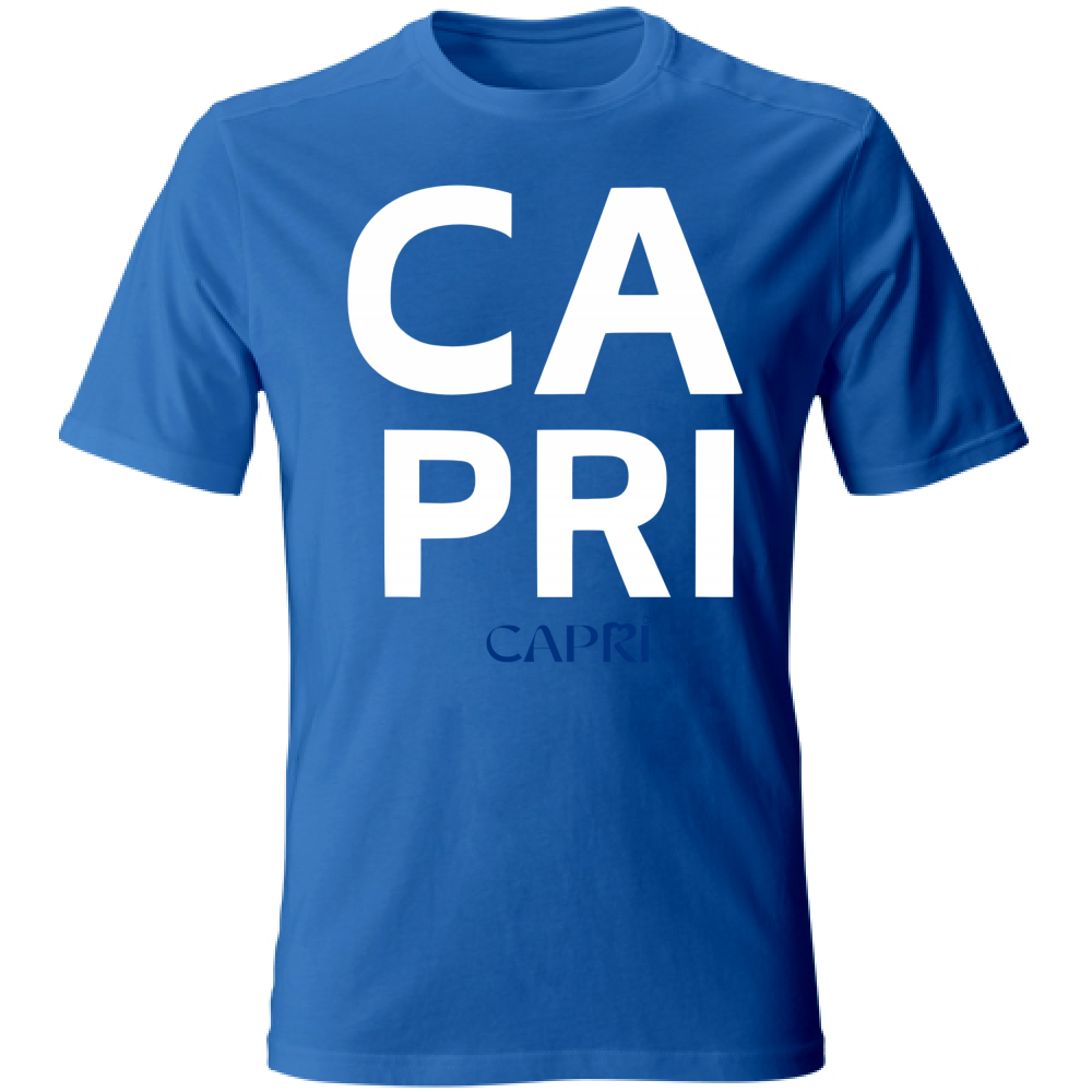 T-Shirt Unisex CAPRI DESIGN SCRITTA BIANCA