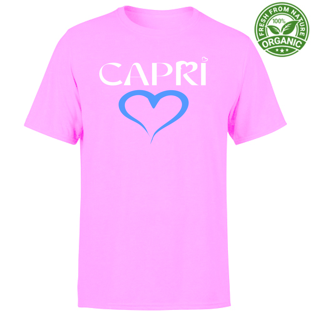 Unisex Organic T-Shirt CAPRI BLUE HEART