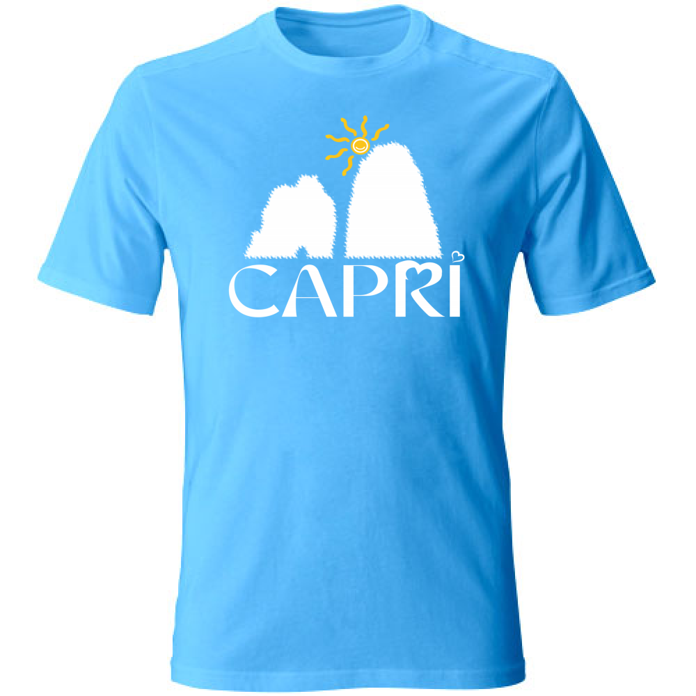 T-Shirt Kids CAPRI HAPPY FARAGLIONI WHITE