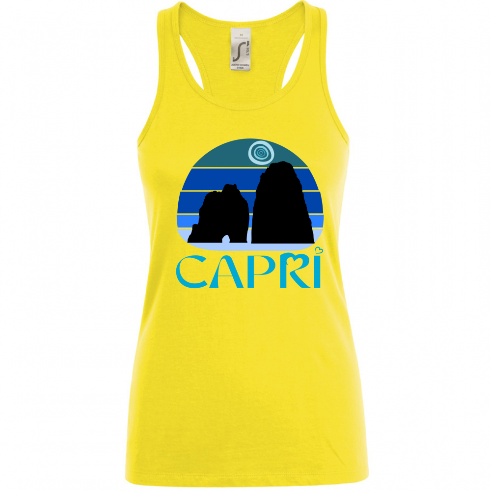Canotta Donna CAPRI VINTAGE TRAMONTO AZZURRATO