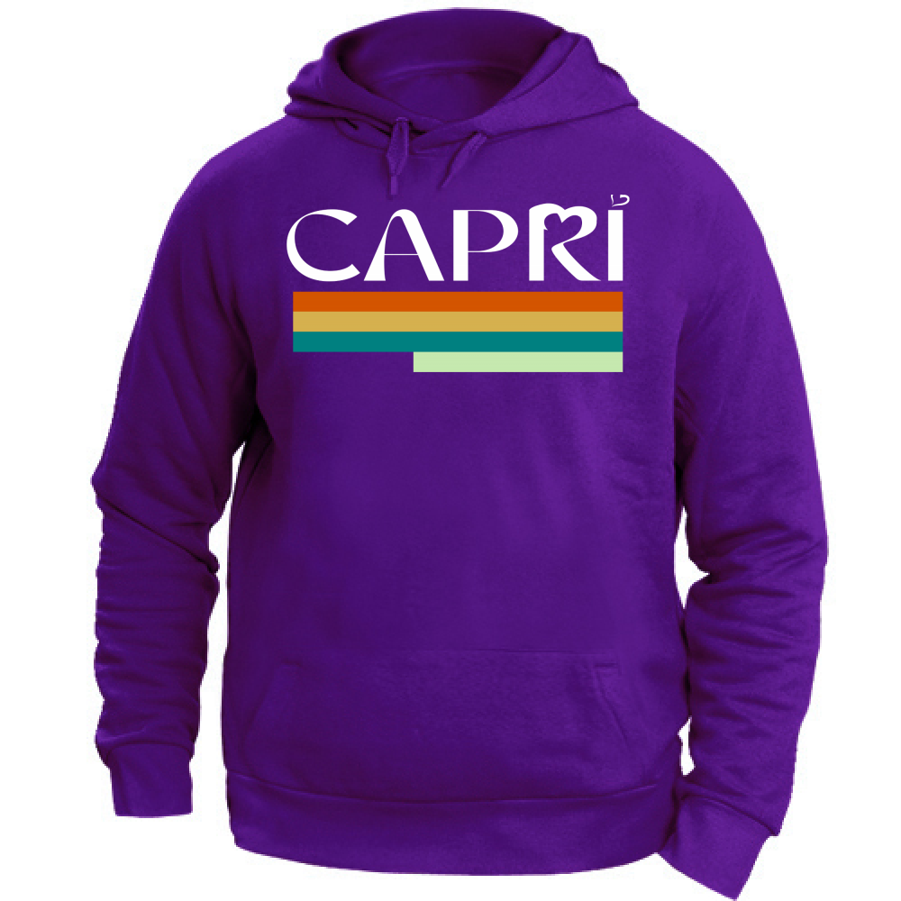 Unisex Hoodie CAPRI TECHNICOLOR WHITE WRITING