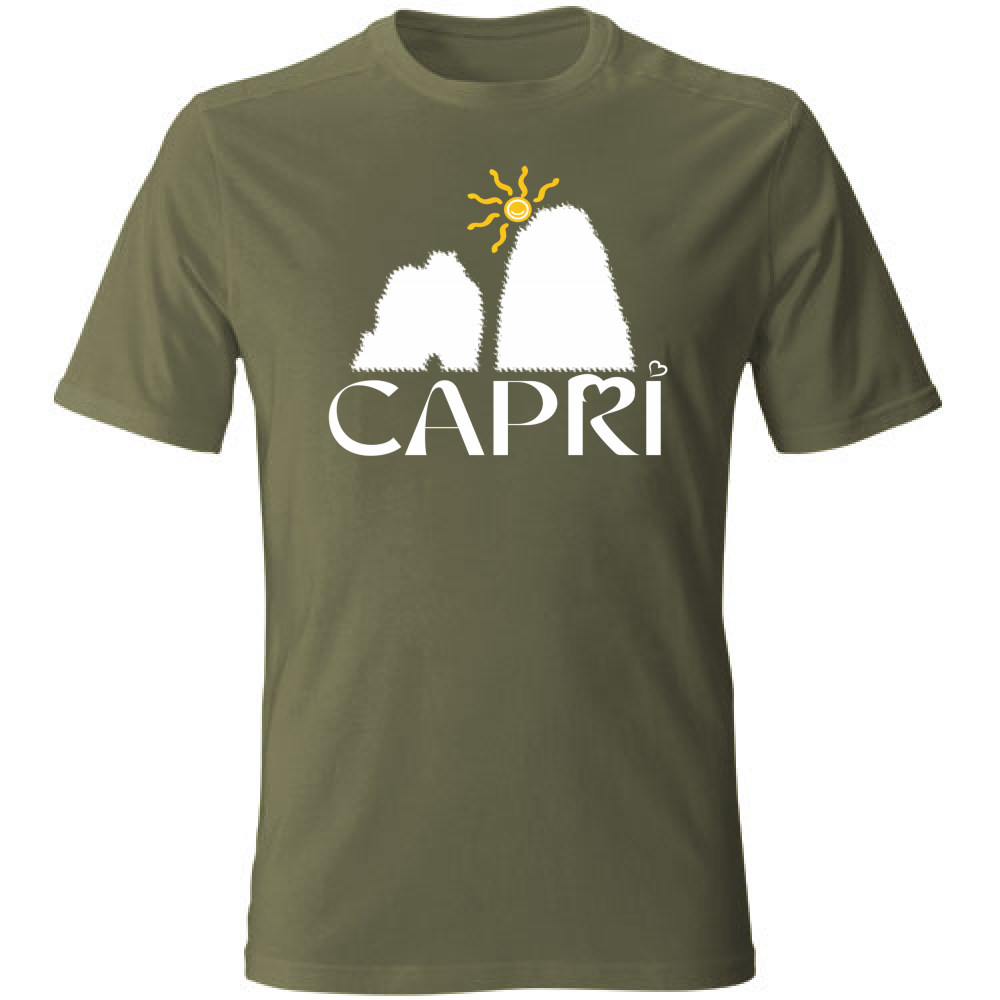 T-Shirt Kids CAPRI HAPPY FARAGLIONI WHITE