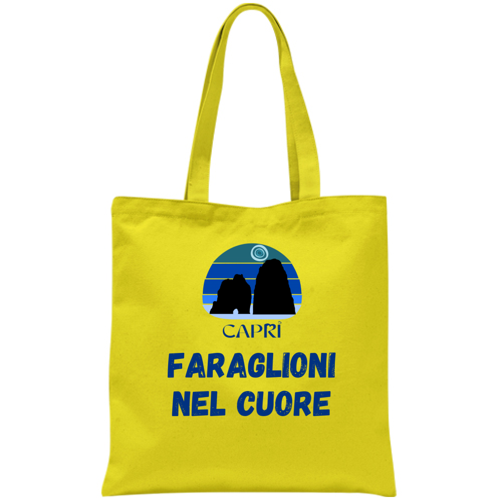 FARAGLIONI DI CAPRI BAG IN THE HEART WRITTEN BLUE