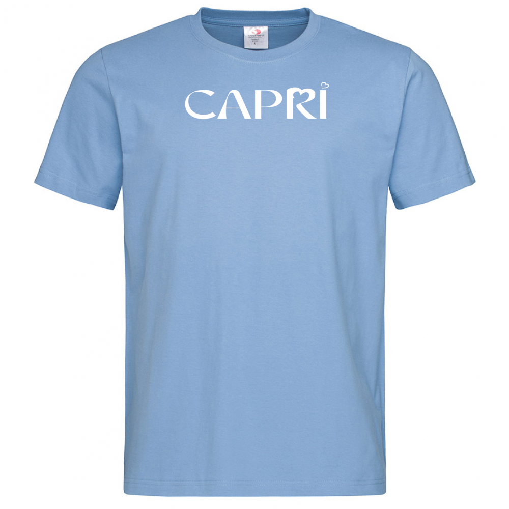 T-Shirt Men Premium CAPRI MINIMAL WHITE WRITING
