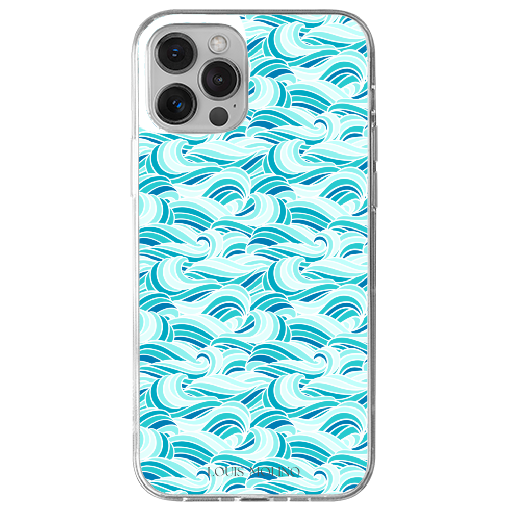 Cover Gomma iPhone 12 WAVES OF SERENITY CAPRI