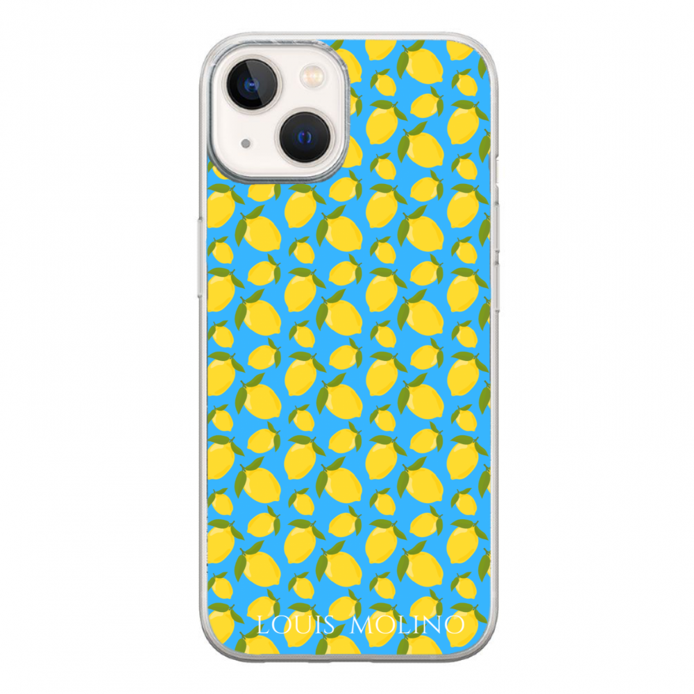 Cover Gomma iPhone 15 Plus LEMON BLUE CAPRI
