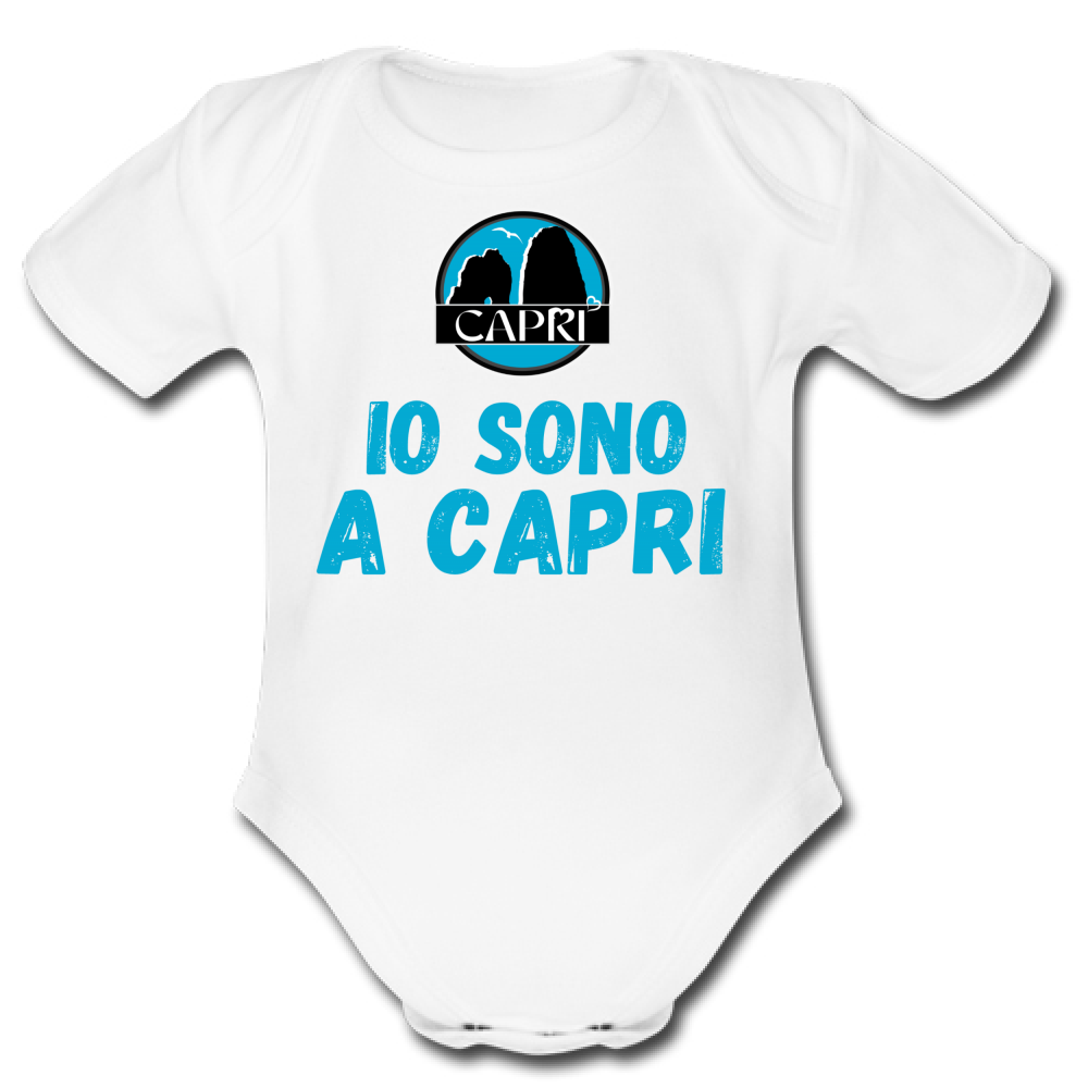 Body Bambino IO SONO A CAPRI SCRITTA AZZURRA