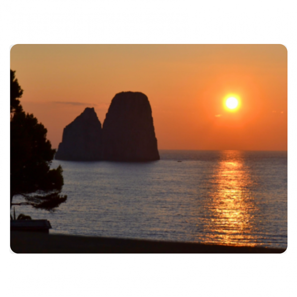 Poster Metal 40x30 Capri Faraglioni incantati