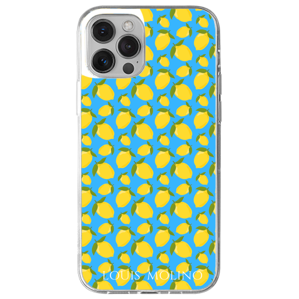 Rubber Cover iPhone 13 LEMON BLUE CAPRI