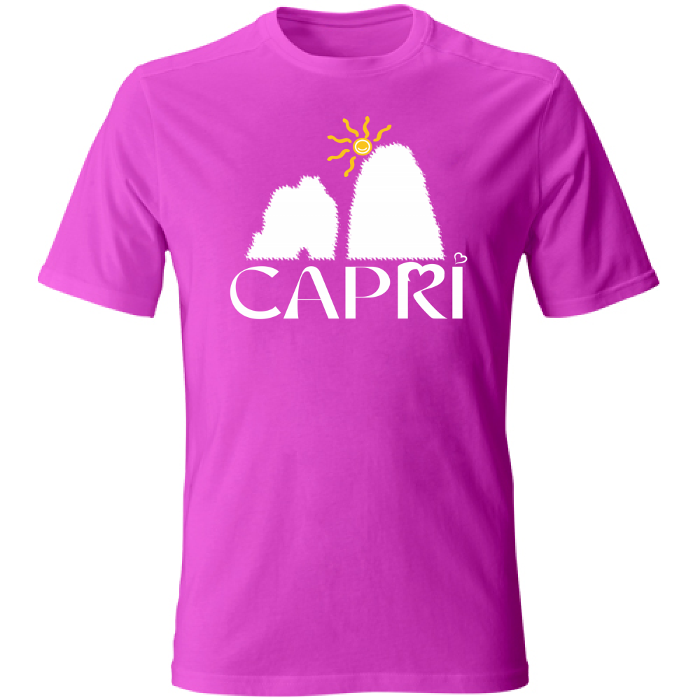 T-Shirt Kids CAPRI HAPPY FARAGLIONI WHITE