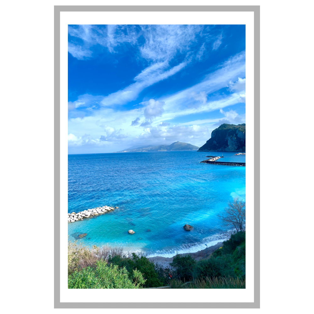 Poster con Cornice 40x60 Capri Sinfonia di Blu cornice lunga