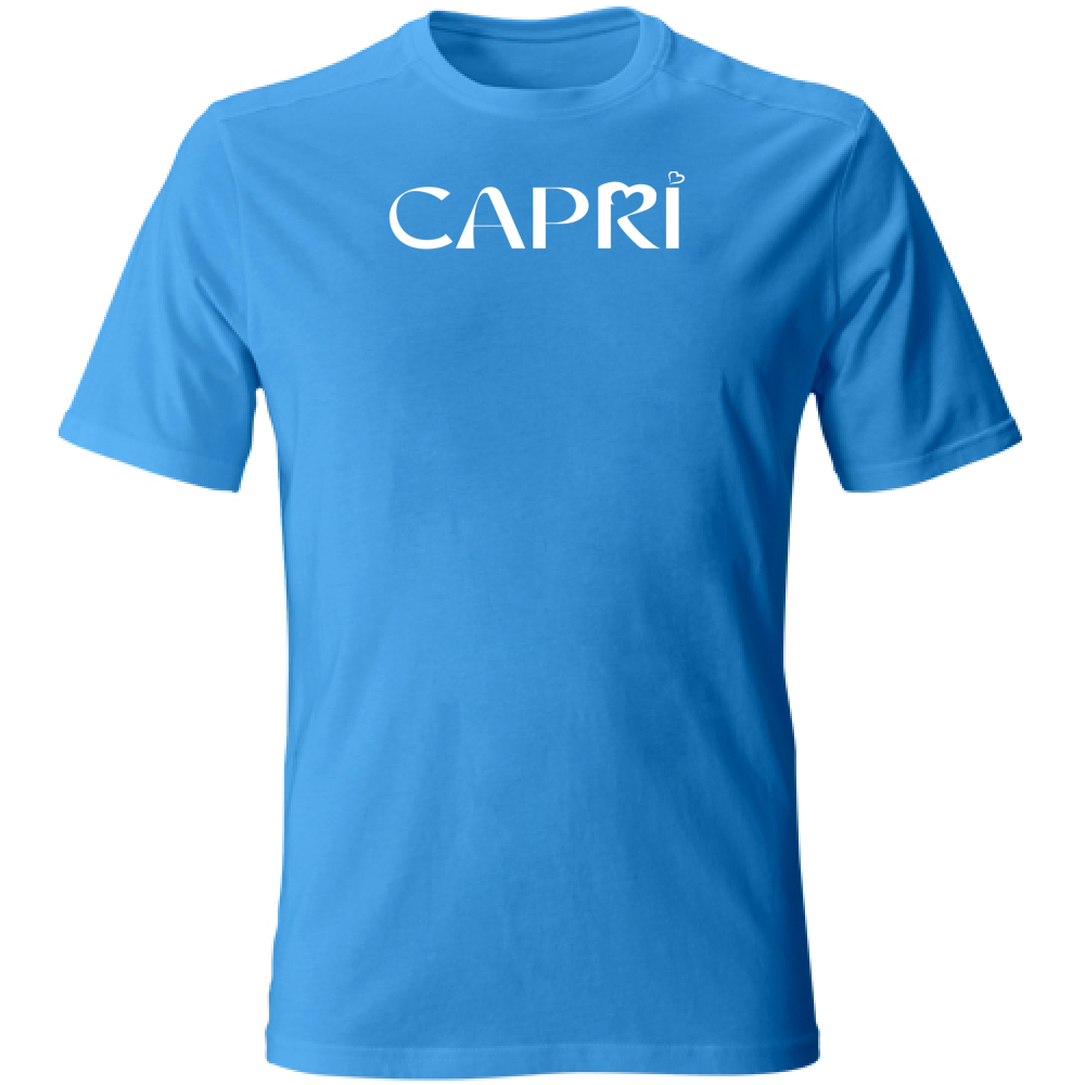 Unisex T-Shirt CAPRI MINIMAL WHITE WRITING