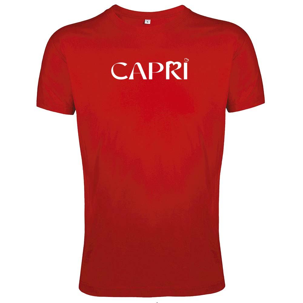 T-Shirt Men Fit CAPRI MINIMAL WHITE WRITING