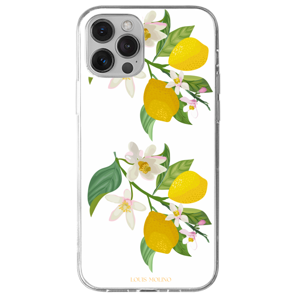 Rubber Cover iPhone 13 LEMON FLOWER CAPRI