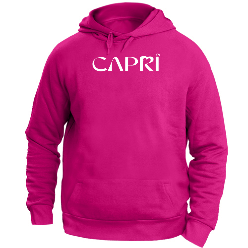 Unisex Hoodie CAPRI MINIMAL WHITE WRITING