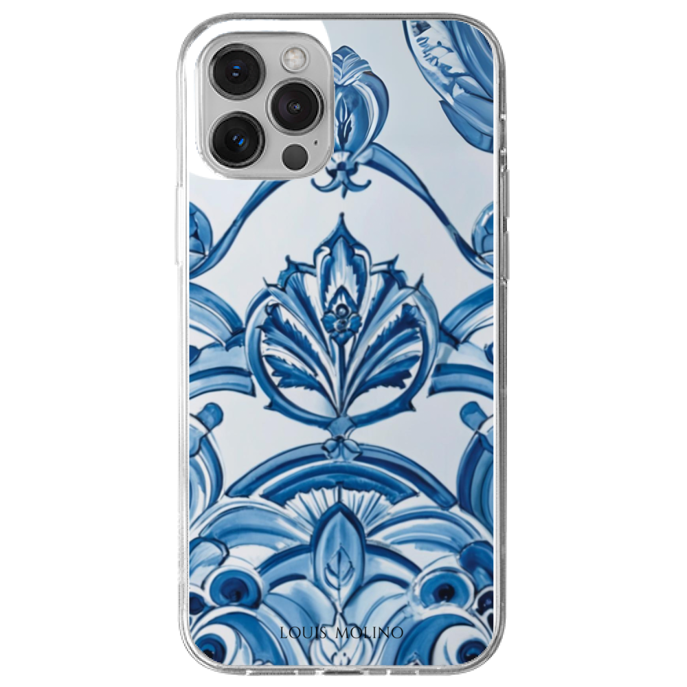 Rubber Cover iPhone 13 Pro BLUE WEAVING CAPRI