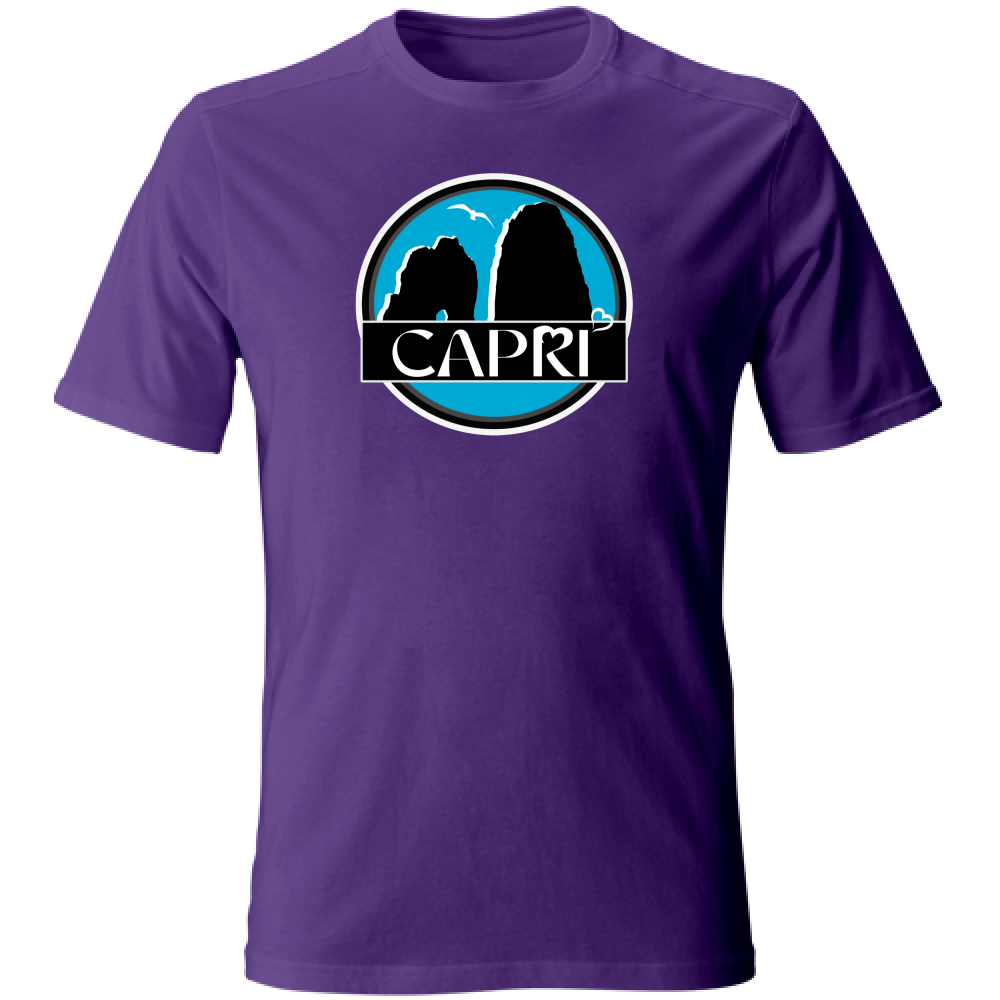 T-Shirt Unisex CAPRI CERCHIO MAGICO CON  FARAGLIONI