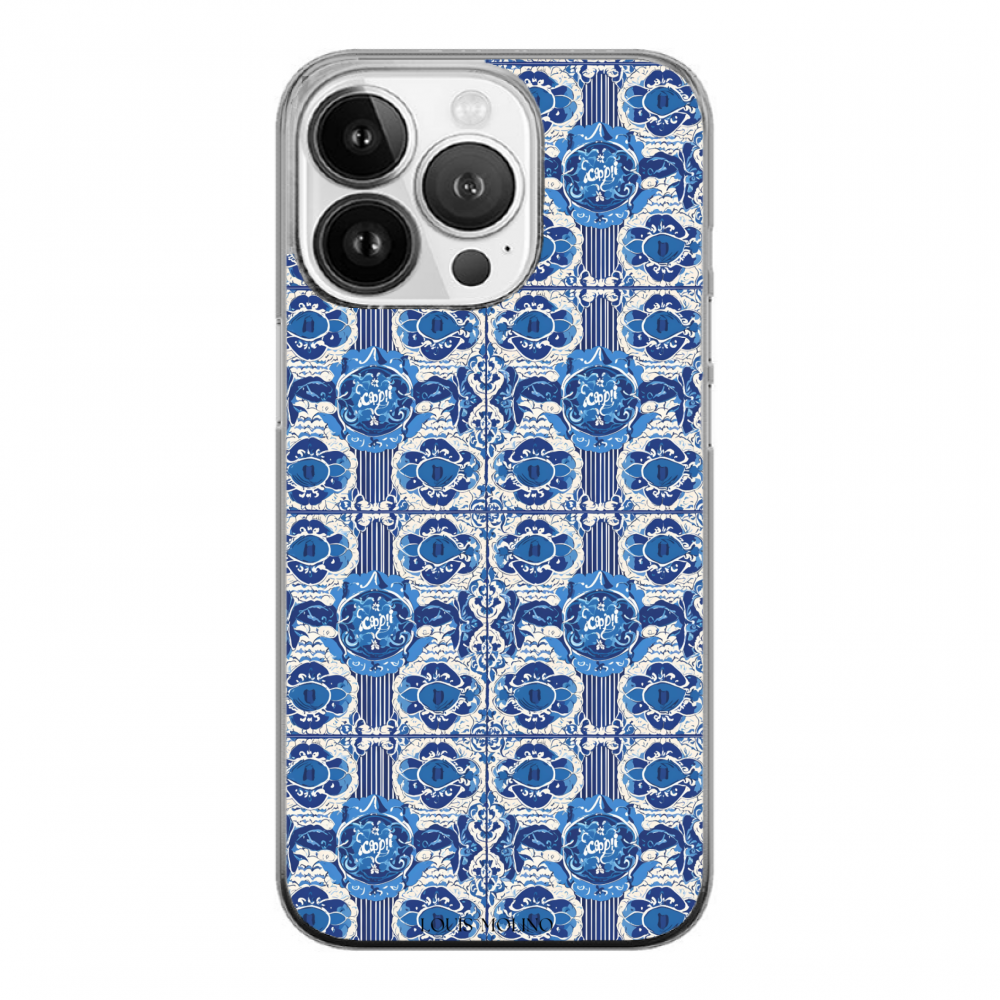 Rubber Cover iPhone 15 BLUE CAPRI MEMORIES