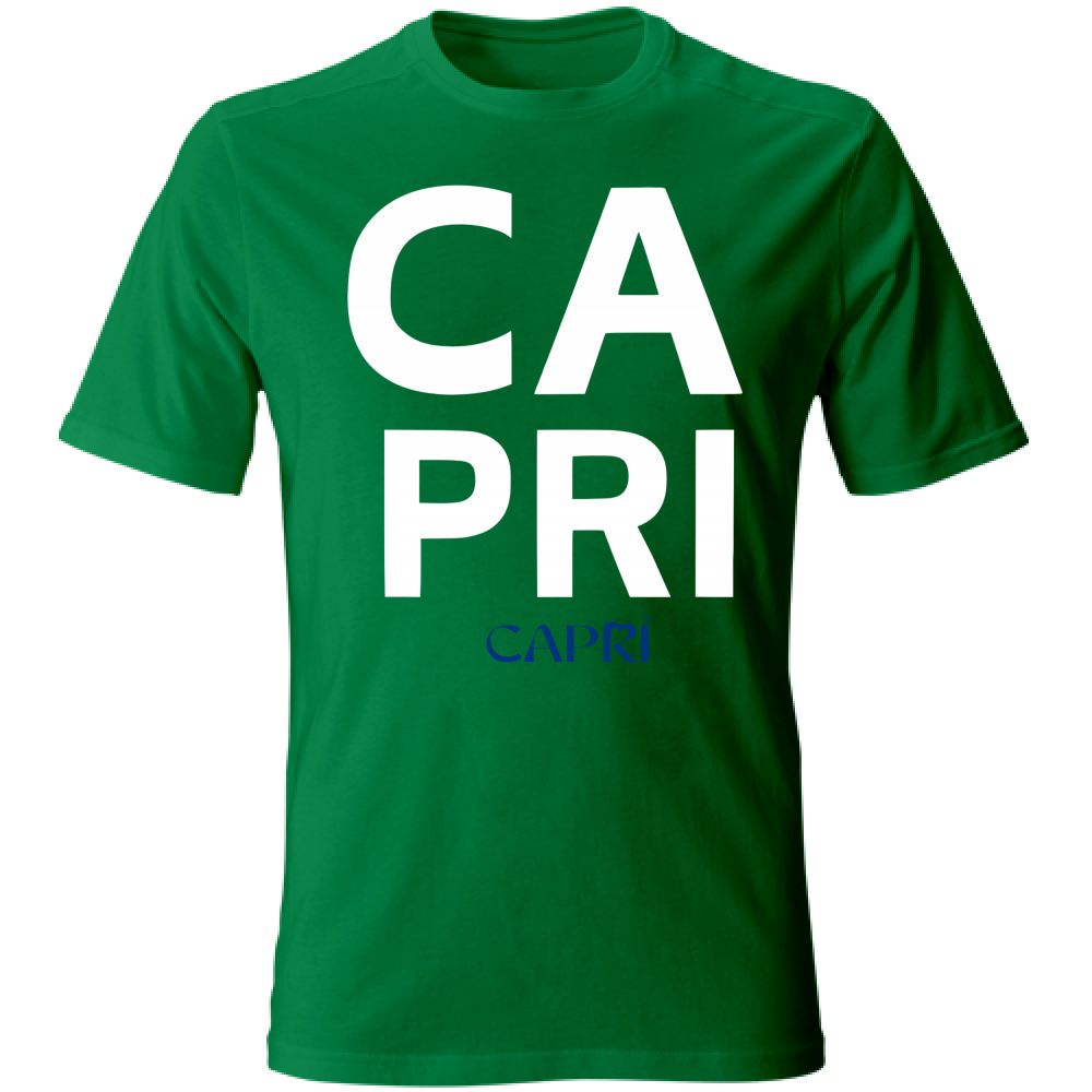 T-Shirt Bambino CAPRI DESIGN SCRITTA BIANCA