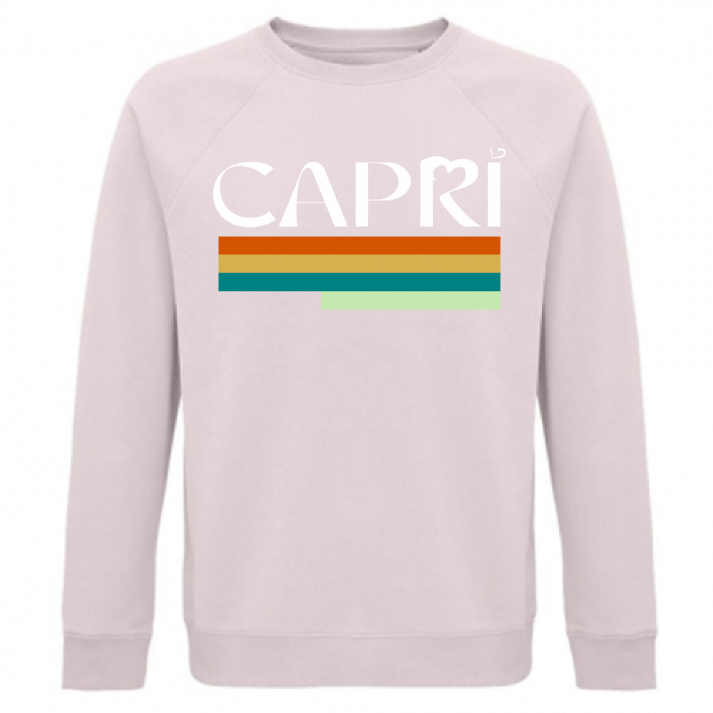 Unisex Organic Sweatshirt CAPRI TECHNICOLOR WHITE WRITING