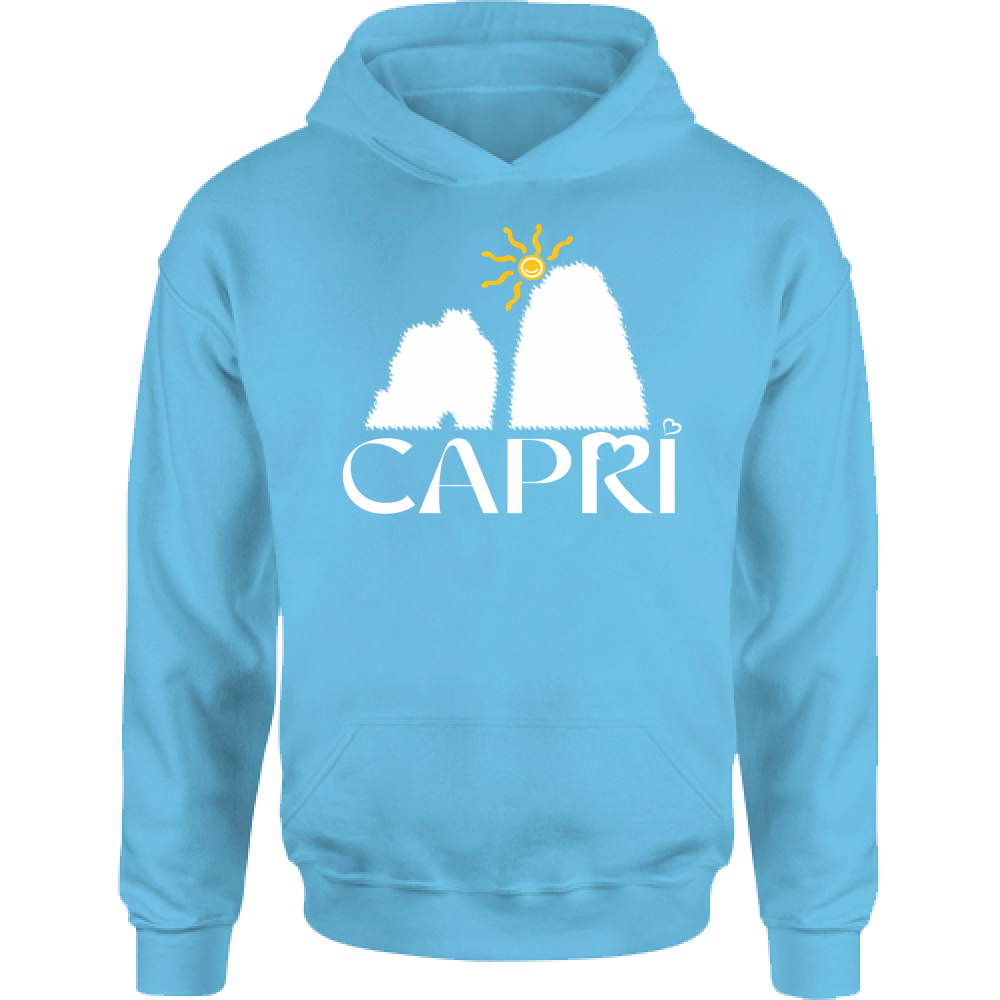 Kids Hoodie CAPRI HAPPY FARAGLIONI WHITE
