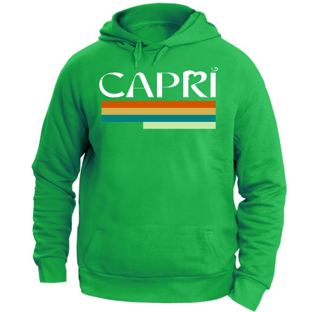 Unisex Hoodie CAPRI TECHNICOLOR WHITE WRITING