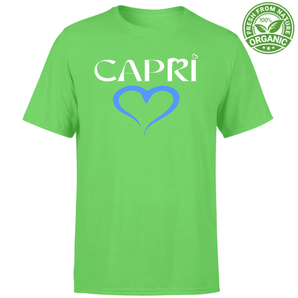 T-Shirt Bambino Organic CAPRI CUORE AZZURRO