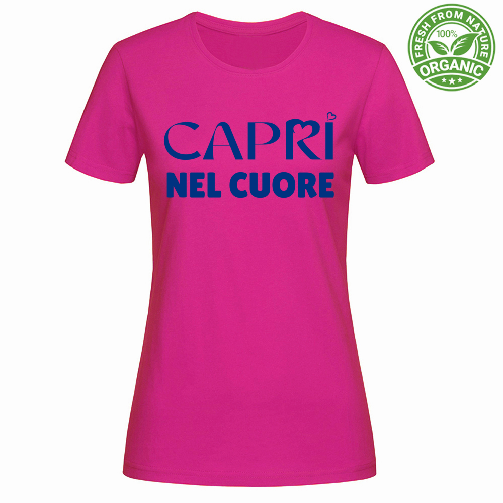 T-Shirt Woman Organic Capri In The Heart