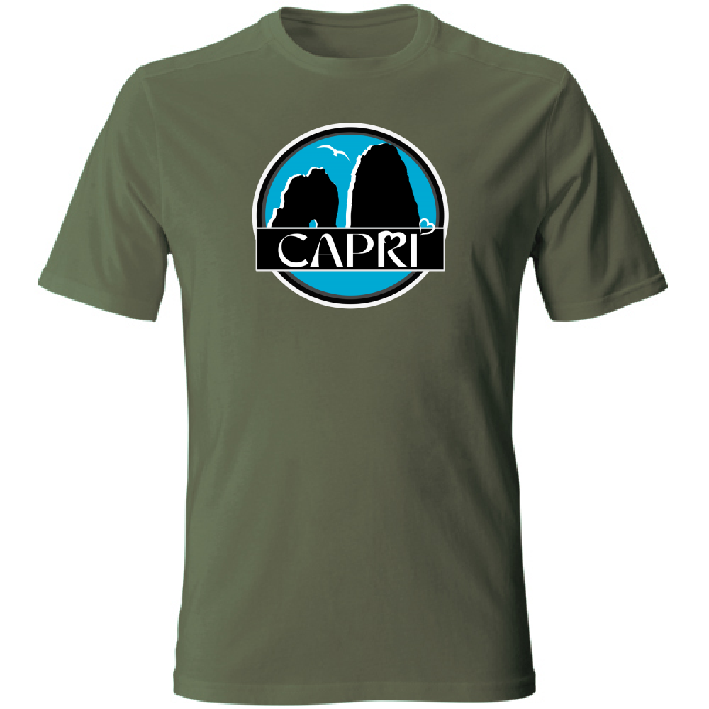 T-Shirt Unisex CAPRI CERCHIO MAGICO CON  FARAGLIONI