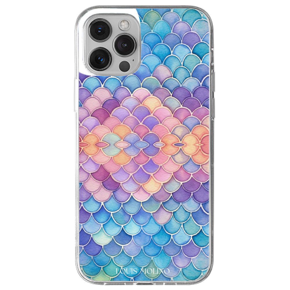 Rubber Cover iPhone 12 WATERCOLOR CAPRI