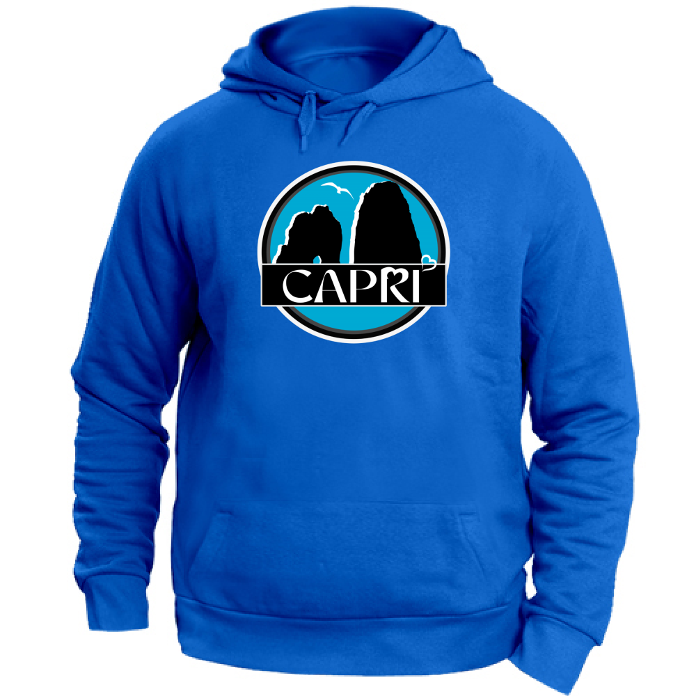 Felpa Unisex con Cappuccio CAPRI CERCHIO MAGICO CON  FARAGLIONI