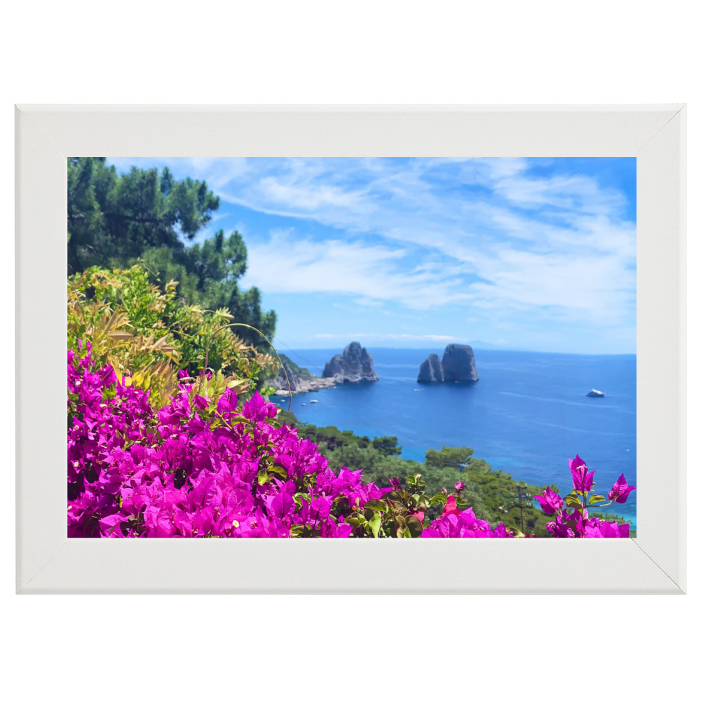 Poster with Frame 45x30 Capri Mediterranean Dream wide frame