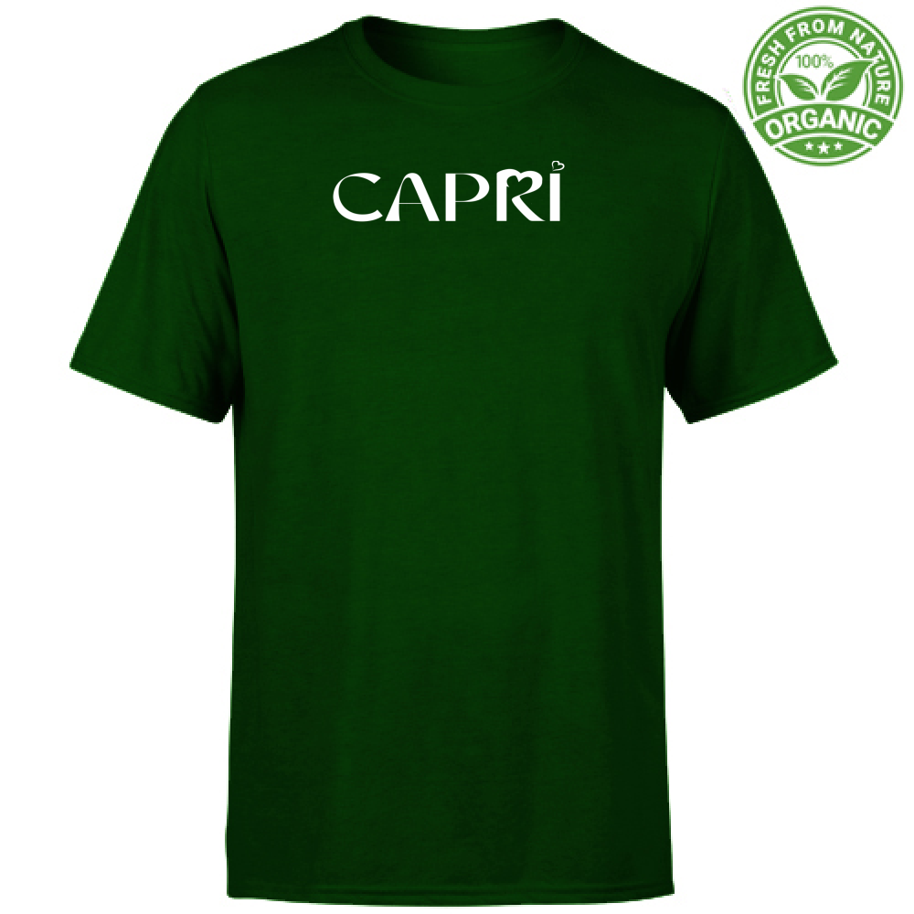 T-Shirt Unisex Organic CAPRI MINIMAL WHITE WRITING