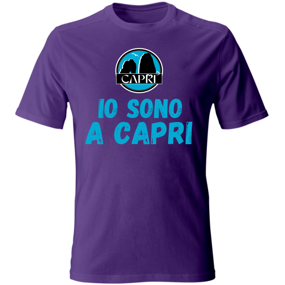 Unisex T-Shirt I AM IN CAPRI BLUE WRITING