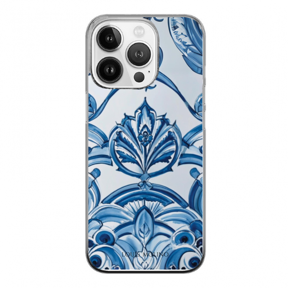 Cover Gomma iPhone 14 Pro BLUE WEAVING CAPRI
