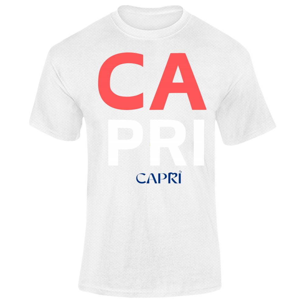 T-Shirt Unisex Dry Sport CAPRI DESIGN SCRITTA ROSSA